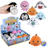 3" Sea Life Squeezy Bead Plush Kids Toys– Assorted